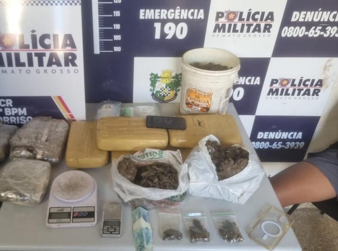 Polícia Militar prende homem com 11 quilos de supermaconha em Sorriso