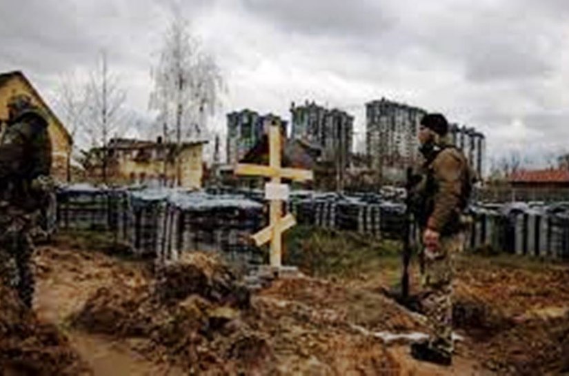 Líderes europeus voltam a classificar ações russas em Bucha como “crimes de guerra”