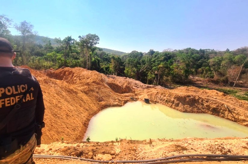 PF encerra atividades da Operação Alfeu III que combateu garimpos ilegais na terra indígena Sararé