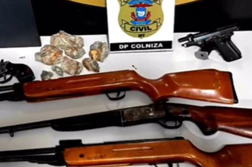 Operação Nova Colniza prende cinco e apreende armas de fogo e R$ 40 mil
