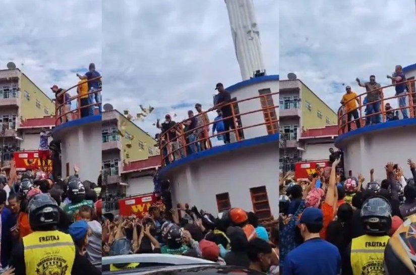 Candidato a prefeito faz “chuva de dinheiro” para eleitores e é preso pela PF