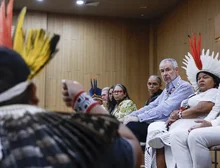 Após protesto, indígenas Munduruku são recebidos por presidente da COP
