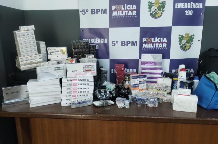 Polícia Militar apreende carga irregular de medicamentos emagrecedores e anabolizantes