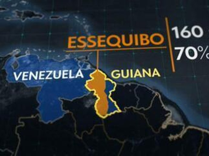 Tensão devido ao referendo realizado pela Venezuela em território que disputa com a Guiana