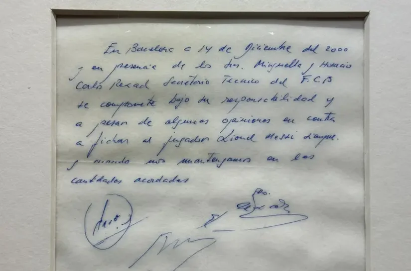 Morre Jorge Messi: a história do guardanapo em que o pai de Messi assinou com o Barcelona o acordo que mudou o futebol