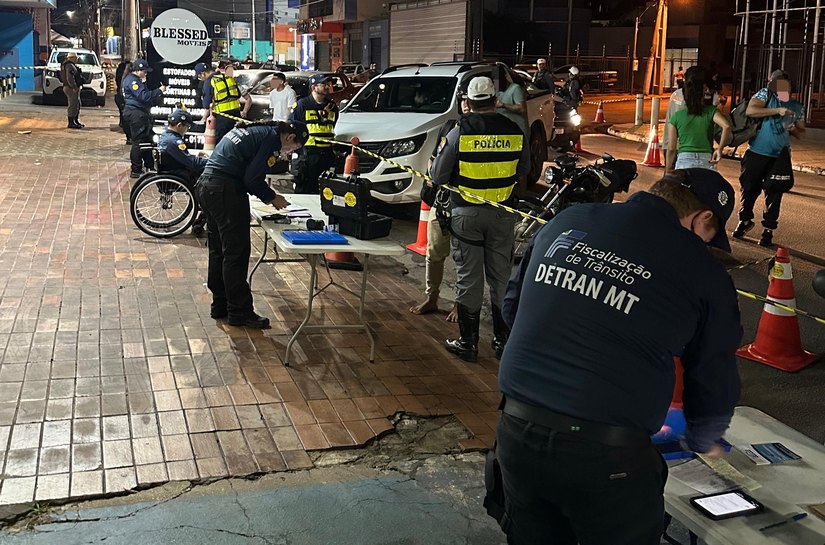 Operação Lei Seca prende 12 condutores e recupera veículo roubado em Cuiabá