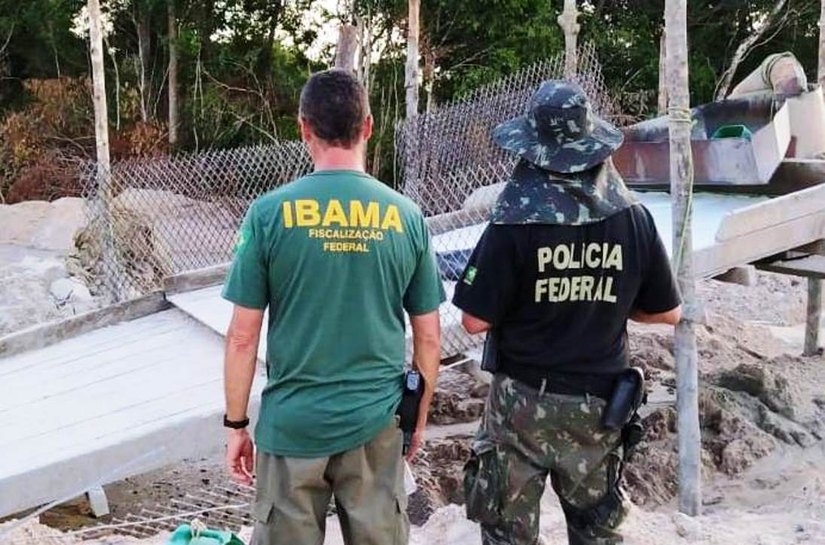 PF desmantela garimpo ilegal em área de preservação ambiental em MT