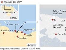 OS mapas e os três momentos-chave da operação para remover Maduro da Venezuela