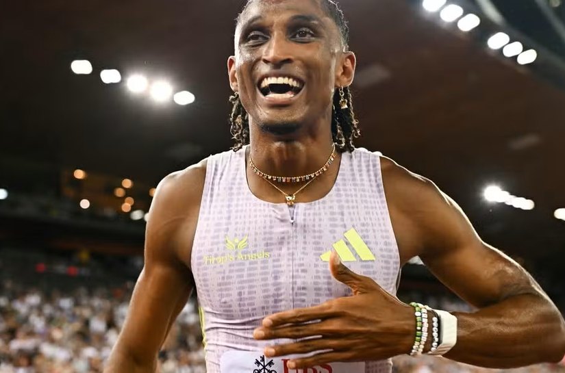 Alison dos Santos bate recorde mundial nos 400m com barreiras em etapa da Diamond League