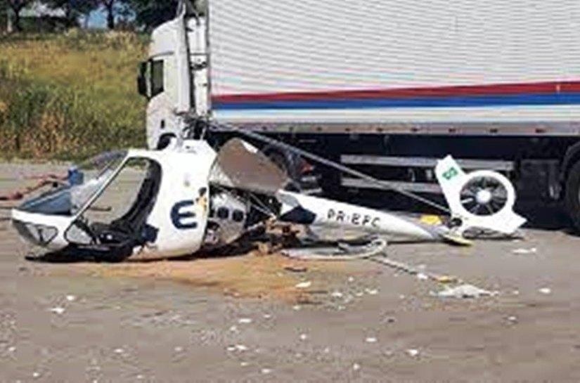 Helicóptero cai em Contagem, na Grande BH