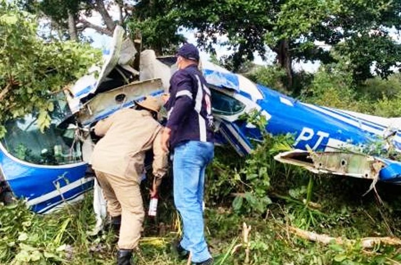 Avião monomotor faz pouso forçado no Pantanal; Não houve mortos