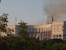 Rússia ataca prédio do governo da Ucrânia pela primeira vez