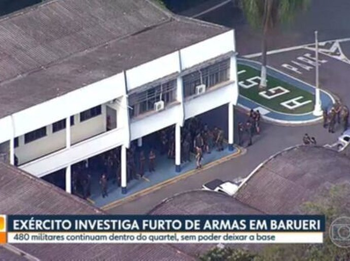 Entenda o que é aquartelamento, medida tomada pelo Exército em casos graves como o do furto das 21 metralhadoras em SP