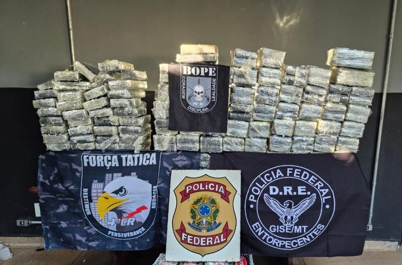 Forças de segurança apreendem 250 quilos de cocaína e causam prejuízo de R$ 15 milhões às facções criminosas