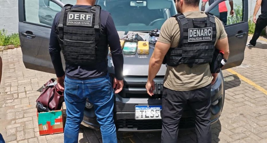 Polícia Civil prende traficantes durante entrega de drogas em estacionamento de academia em Várzea Grande