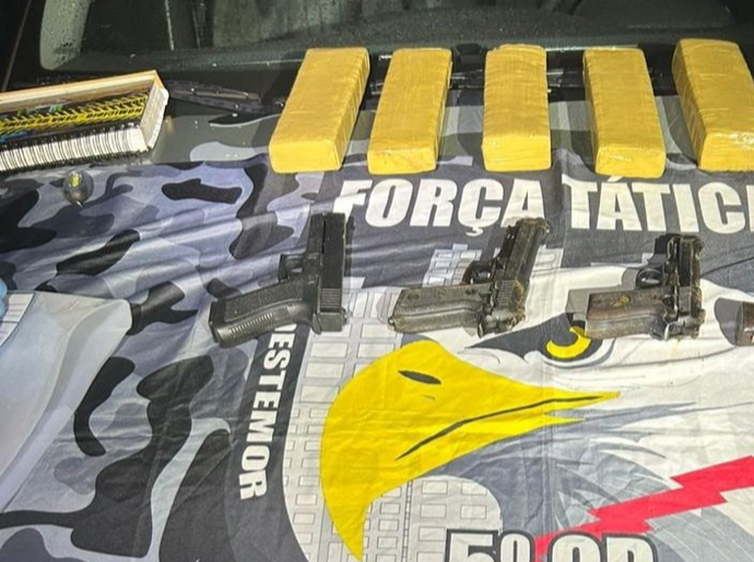 Operação na mata termina com dois mortos, armas apreendidas e drogas às margens do Rio Garças