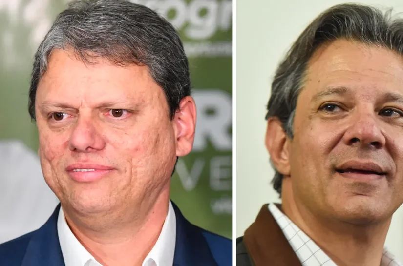 Datafolha/SP: Tarcísio tem 60% dos votos válidos no 1º turno; Haddad, 35%