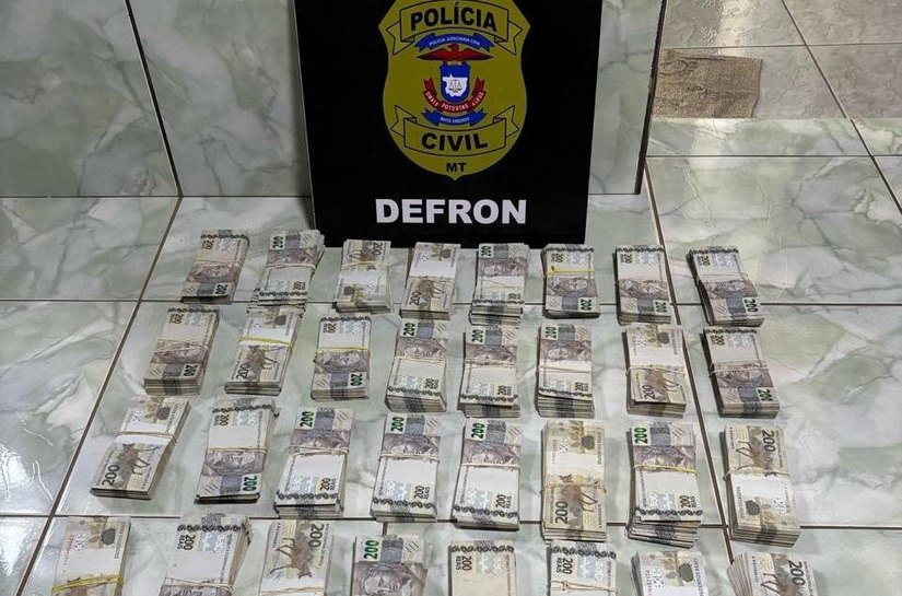 Polícia Civil apreende R$ 692 mil em dinheiro em residência de casal investigado por tráfico de drogas