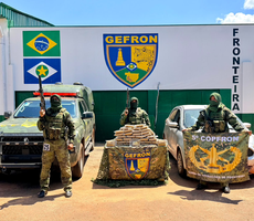 Gefron apreende 40 tabletes de maconha em tanque de combustível de Ford Ka