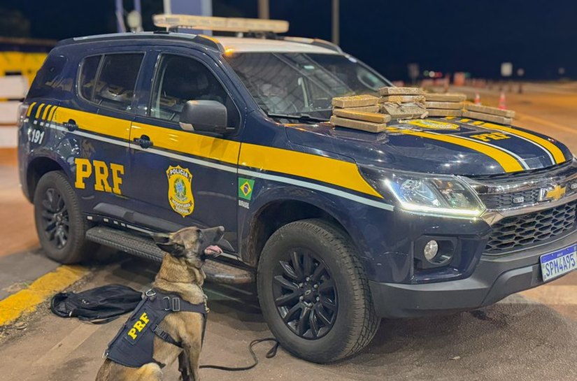 PRF apreende 15 kg de maconha em ônibus interestadual durante fiscalização em Rondonópolis, MT