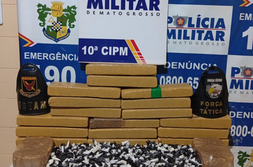 Rotam apreende 19 tabletes de entorpecentes e prende suspeito por tráfico em Aripuanã