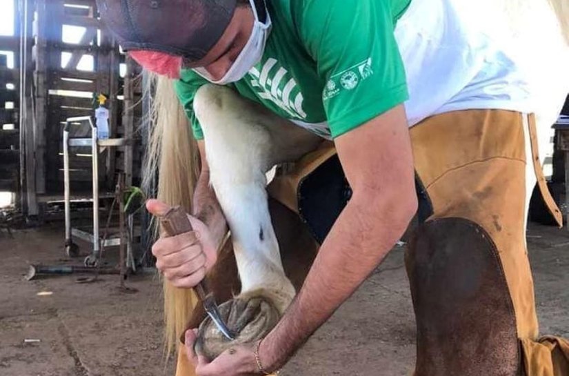 Pequenos criadores de gado de assentamento de VG são contemplados com curso de casqueamento
