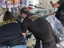 PF faz operação contra contrabvando e apreende 3 mil produtos em Cuiabá