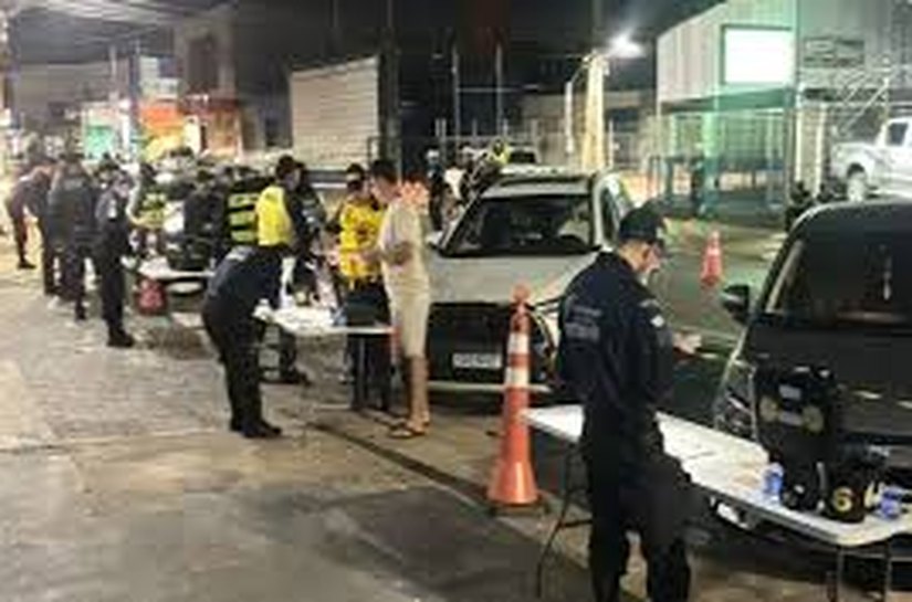 Operação Lei Seca termina com 9 presos em Cuiabá na madrugada desta segunda,14