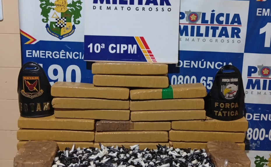 Rotam apreende 19 tabletes de entorpecentes e prende suspeito por tráfico em Aripuanã