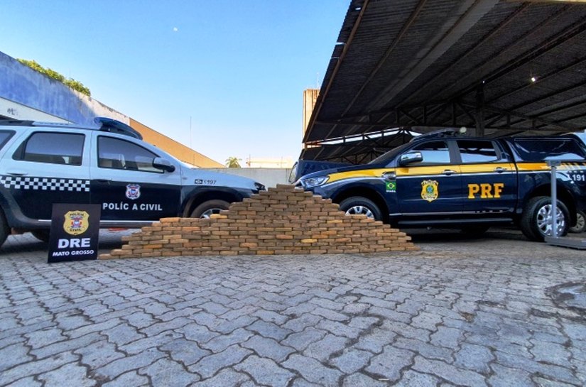 Veja Foto e Vídeos: PRF e Polícia Civil apreendem 186 kg de pasta base de Cocaína em MT