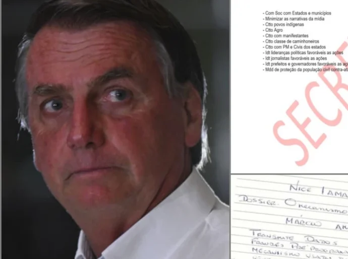 As anotações e documentos secretos que a PGR usa para acusar Bolsonaro e aliados na trama golpista
