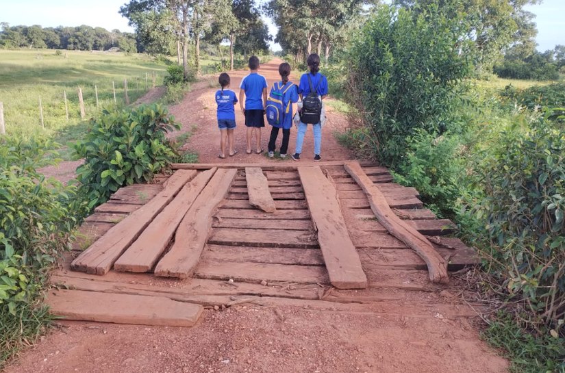 Defensoria solicita reconstrução ou reparo imediato de ponte danificada em Nossa Senhora do Livramento, MT