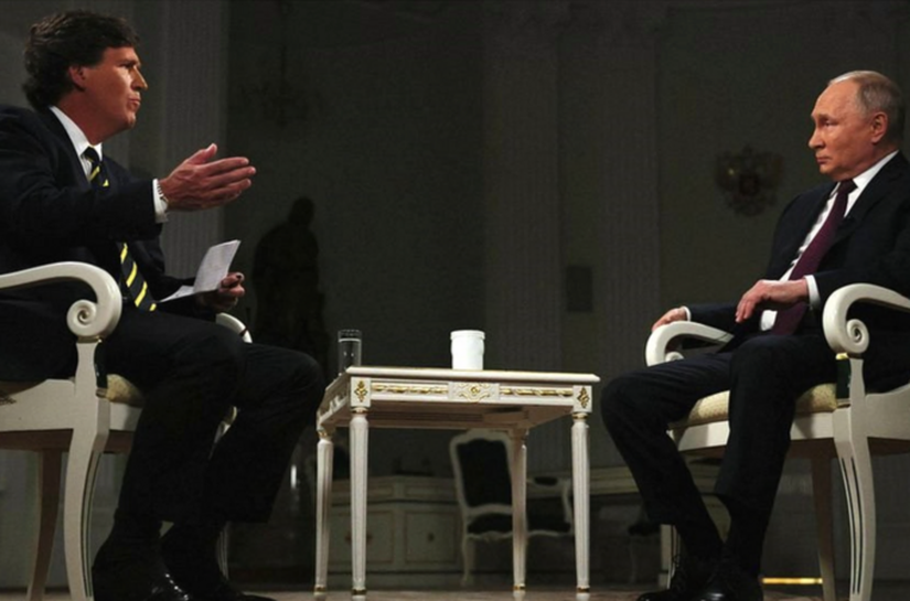 Por que Putin escolheu apresentador americano para polêmica entrevista