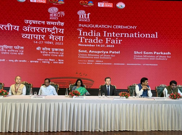 Mauro participa da abertura da 42ª Índia International Trade Fair