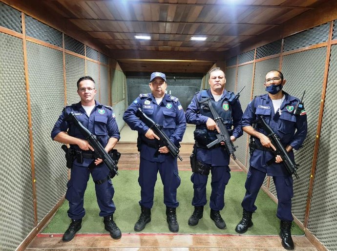 Veja Fotos e Vídeo: Guarda Municipal de VG aumenta poder de ‘fogo’ e adquiri 5 carabinas CTT.40