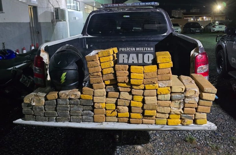 Companhia Raio apreende 110 quilos de maconha e prende homem por tráfico de drogas em Cuiabá