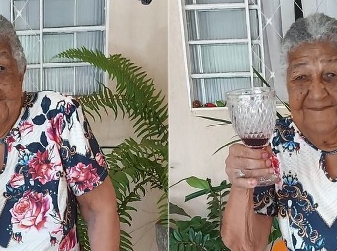 Idosa de 101 anos que viralizou na web por entregar currículo ganha vinhos de presente; 'Muito feliz', diz bisneta