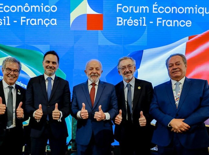 Empresários franceses prometem a Lula investir R$ 100 bi no Brasil