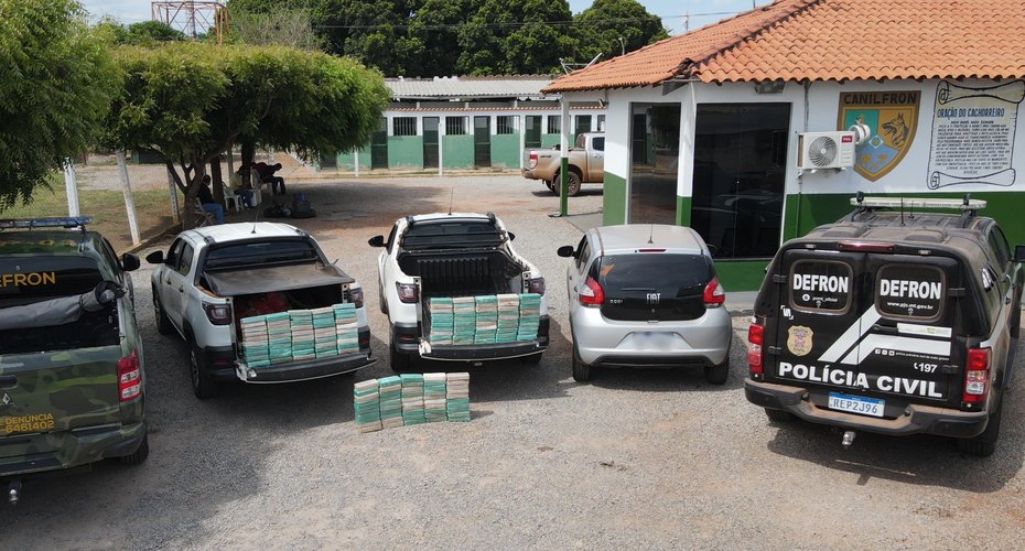 Operação conjunta da Polícia apreende 150 tabletes de pasta base de cocaína e causa prejuízo ao tráfico de R$ 2,7 milhões