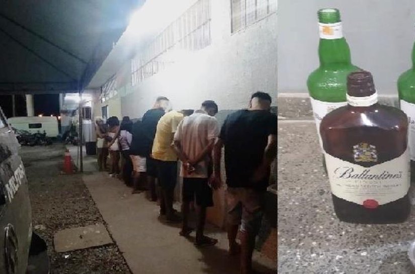 Rotam prende 7 por corrupção de menores em festa com bebidas e presença de menores