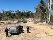 Forças de segurança desarticulam garimpo ilegal em Paranaíta, MT