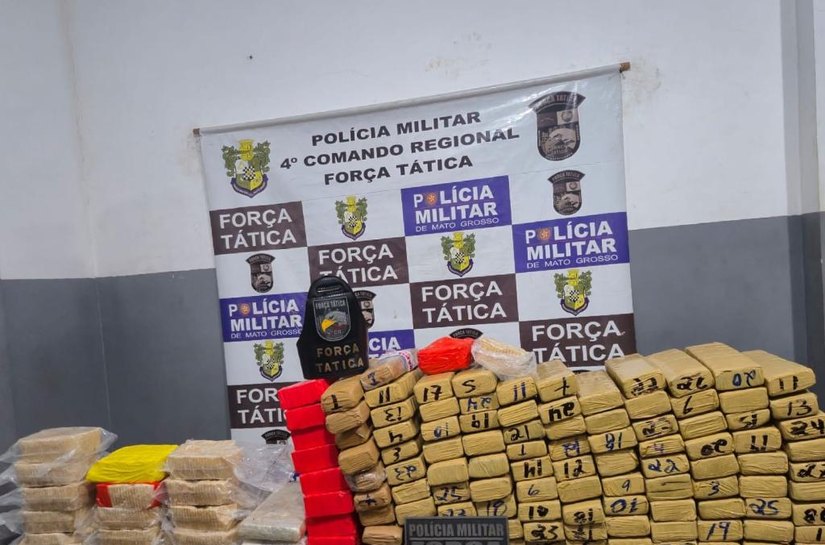 Força Tática apreende 141 quilos de drogas e causa prejuízo de R$ 2,5 milhões às facções criminosas