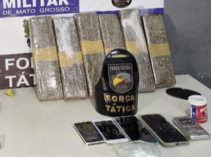 Força Tática prende mulher com seis quilos de maconha em Rondonópolis, MT