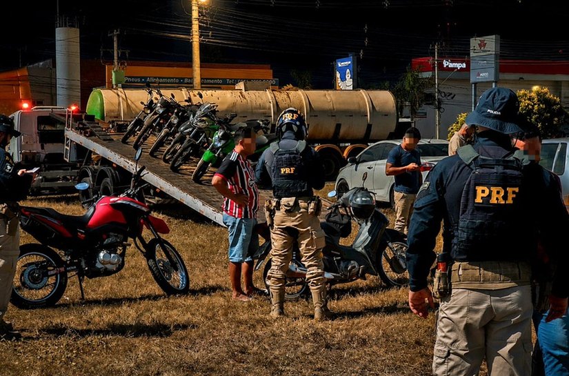 PRF realiza Operação de Segurança Viária e combate ao crime na BR-163 em Nova Mutum,MT