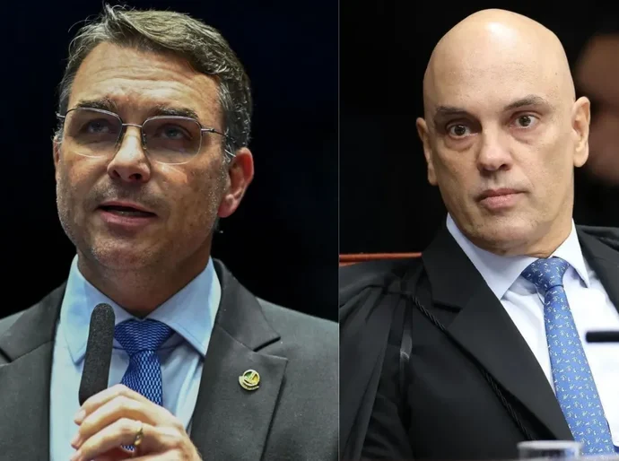 Flávio mira críticas em Moraes e evita generalizar ataques ao STF