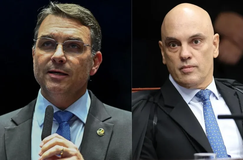Flávio mira críticas em Moraes e evita generalizar ataques ao STF