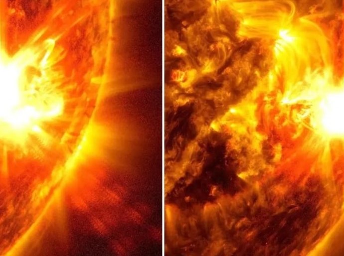 Nasa registra tempestades solares intensas, que continuarão nos próximos dias