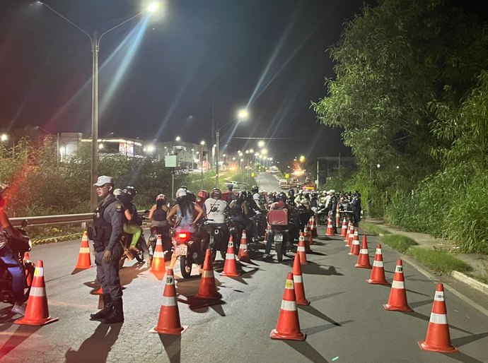 Operação Lei Seca resulta em cinco condutores presos e 59 motocicletas removidas em Cuiabá