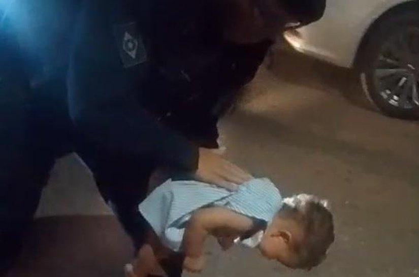 Polícia Militar salva bebê vítima de engasgo em Várzea Grande
