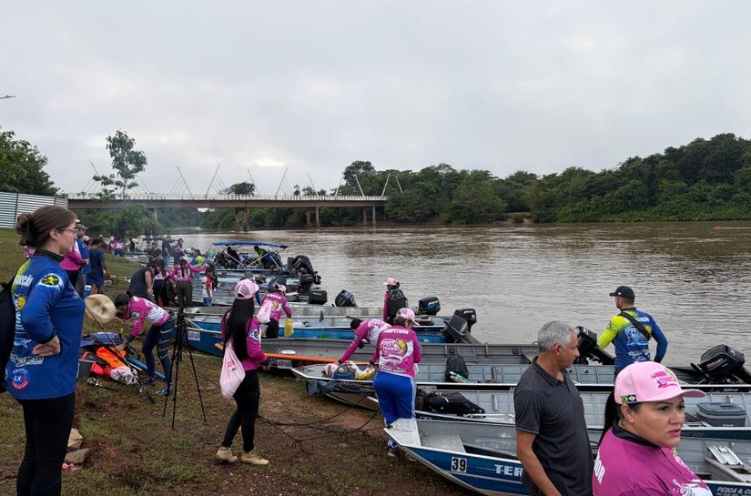 Competição feminina marca nova etapa do Festival de Pesca de Barra do Bugres,MT